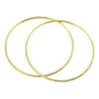 Stainless Steel Bangle, 316 Stainless Steel, Round, Vacuum Plating, fashion jewelry & for woman, golden, 2.50mm, Inner Diameter:Approx 68mm, 10PCs/Lot, Sold By Lot