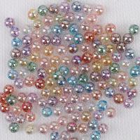 ABS Plastic Beads, Round, different packing style for choice & DIY, more colors for choice, 8mm, Sold By Bag