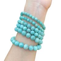 Amazonit Beads, Runde, forskellig størrelse for valg & for kvinde, Længde 7.5 inch, Solgt af PC