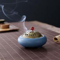 Porcelain Incense Burner, handmade, for home and office & durable, more colors for choice, 110x75mm, Sold By PC