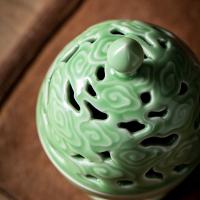Porcelain Incense Burner, handmade, for home and office & durable, 88x134mm, Sold By PC