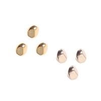 Copper Coated Plastic Beads, plated, DIY, more colors for choice, 7x6mm, Hole:Approx 2mm, Sold By PC