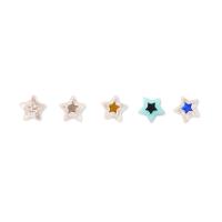 Perle acrylique, étoile, DIY, plus de couleurs à choisir, 10x5mm, Trou:Environ 2mm, Environ 100PC/sac, Vendu par sac