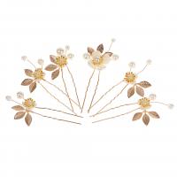 Hair Stick Zinc Alloy with Plastic Pearl fashion jewelry & for woman nickel lead & cadmium free Sold By Set