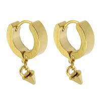 Edelstahl Tropfen Ohrring, 316 Edelstahl, 6 Stück & Modeschmuck & für Frau, goldfarben, 24mm, verkauft von setzen