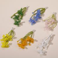 Подвески из кристаллов, Кристаллы, с Стеклянные бусины, пшеница, Связанный вручную, DIY, много цветов для вабора, 70mm, продается PC