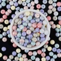 Acrylic Jewelry Beads Flat Round & DIY mixed colors 10mm Sold By Bag