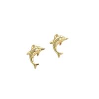 Brass Jewelry Pendants Dolphin plated DIY nickel lead & cadmium free Sold By PC