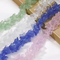 Kristall-Perlen, Kristall, Blume, DIY & satiniert, mehrere Farben vorhanden, 9x13mm, 5PCs/Tasche, verkauft von Tasche