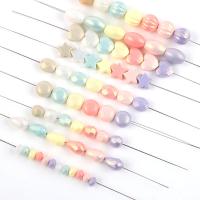 ABS Plastic Beads, stoving varnish, different packing style for choice & DIY & different styles for choice, mixed colors, Sold By Bag