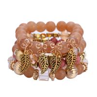 Wrap Bracelet, Acrylic, multilayer & elastic & for woman, more colors for choice, 69mm, Sold By PC