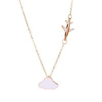 Zinc Alloy Jewelry Necklace gold color plated fashion jewelry & for woman 520mm Sold By PC