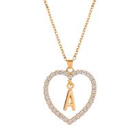 Zinc Alloy Jewelry Necklace Heart plated & for woman & hollow 30mm Length 52 cm Sold By PC