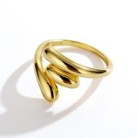Sterling Silver Κοσμήματα δάχτυλο του δακτυλίου, 925 Sterling Silver, επιχρυσωμένο, Ρυθμιζόμενο & για τη γυναίκα, περισσότερα χρώματα για την επιλογή, Μέγεθος:2, Sold Με PC