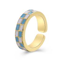 Cink Alloy Pljuska prst prsten, bez spolne razlike & emajl, više boja za izbor, nikal, olovo i kadmij besplatno, 5mm, Prodano By PC