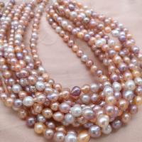 Perles nacres baroques de culture d'eau douce , perle d'eau douce cultivée, larme, DIY, couleurs mélangées, 8-9mm, Environ 45PC/brin, Vendu par brin