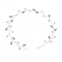 Brautkranz, Messing, mit Kunststoff Perlen, Modeschmuck & für Frau & mit Strass, keine, frei von Nickel, Blei & Kadmium, 350mm, verkauft von PC