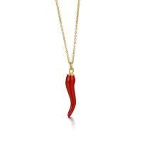 Titanium Steel Necklace, with 5cm extender chain, Pepper, Vacuum Ion Plating, fashion jewelry & Unisex & enamel, more colors for choice, 10x47mm, Length:45 cm, Sold By PC