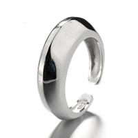 925 Sterling Silber Manschette Fingerring, plattiert, Einstellbar & für Frau, keine, Größe:14, verkauft von PC