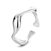 925 prata esterlina Cuff Ring Finger, banhado, Ajustável & para mulher, Mais cores pare escolha, tamanho:14, vendido por PC