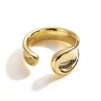 925 prata esterlina Cuff Ring Finger, banhado, Ajustável & para mulher, Mais cores pare escolha, tamanho:12, vendido por PC