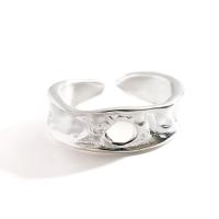 925 Sterling Silver Cuff Finger Ring, padengtą, Reguliuojamas & moters, daugiau spalvų pasirinkimas, Pardavė PC