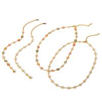 Edelstahl Schmuck Halskette, 304 Edelstahl, Modeschmuck & poliert & verschiedene Stile für Wahl & für Frau & Emaille, keine, verkauft von PC