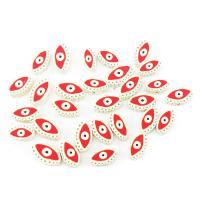 Polymer Clay Beads Evil Eye DIY 10mm Approx Sold By Bag