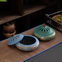 Porcelain Incense Burner, handmade, for home and office & durable & different styles for choice, more colors for choice, 158x105mm, Sold By PC