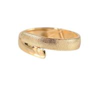 alliage de zinc bracelet manchette, Placage de couleur d'or, bijoux de mode & pour femme, doré, protéger l'environnement, sans nickel, plomb et cadmium, 61x49x21mm, Vendu par PC