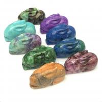 A pedra do rei enfeites, Coelho, esculpidas, Mais cores pare escolha, 48x28x20mm, vendido por PC