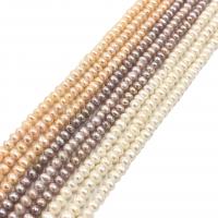 Tlačítko kultivované sladkovodní Pearl Beads, Kolo, DIY & různé velikosti pro výběr, více barev na výběr, Prodáno za Cca 38 cm Strand
