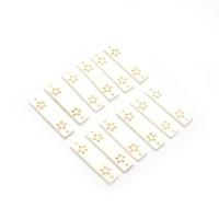 Shell Connector, Freshwater Shell, Rectangle, Carved, DIY & 1/1 loop & hollow, white, 7x30mm, Sold By PC