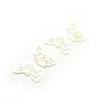 Shell Pendants, Freshwater Shell, Butterfly, Carved, Unisex & hollow, white, 17x30mm, Sold By PC