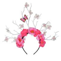 Hair Bands Cloth Flower & for woman mixed colors Sold By PC