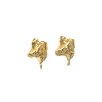 Brass Earring Drop Component irregular plated DIY nickel lead & cadmium free Sold By PC