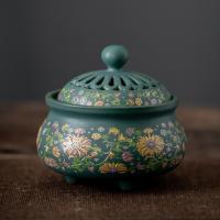 Porcelain Incense Burner, handmade, for home and office & durable, more colors for choice, 98x90mm, Sold By PC