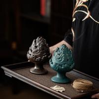 Porcelain Incense Burner, handmade, for home and office & durable, more colors for choice, 90x130mm, Sold By PC