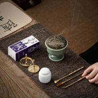Porcelain Incense Burner, handmade, for home and office & durable & different styles for choice, 90x90mm, Sold By Set