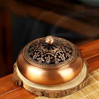 Traditional Ceramic Inserted Burner Incense Seat Copper Alloy plated for home and office & durable nickel lead & cadmium free Sold By PC