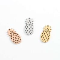 Stainless Steel Pendants, 304 Stainless Steel, Pineapple, polished, DIY, more colors for choice, 20x10x1.40mm, Hole:Approx 1.4mm, Sold By PC