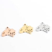 Stainless Steel Pendants, 304 Stainless Steel, polished, DIY, more colors for choice, 18x15x1.40mm, Hole:Approx 1.8mm, Sold By PC