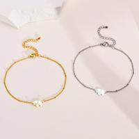 Stainless Steel Anklet, 304 Stainless Steel, with 1.97inch extender chain, Elephant, fashion jewelry & different styles for choice & for woman, more colors for choice, 13.40x8mm, Length:Approx 8.5 Inch, Approx 6.3 Inch, Sold By PC