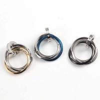 Stainless Steel Pendants 304 Stainless Steel polished Unisex & with rhinestone 20mm 11mm Sold By PC