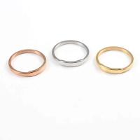 Vinger Ring in edelstaal, 304 roestvrij staal, gepolijst, DIY, meer kleuren voor de keuze, 22x22mm, Verkocht door PC