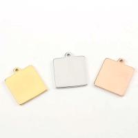 Stainless Steel Tag Charm 304 Stainless Steel polished DIY & Unisex Approx 1.7mm Sold By PC