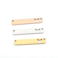 Stainless Steel Connector, 304 Stainless Steel, polished, DIY, more colors for choice, 6x35mm, Hole:Approx 1.5mm, Sold By PC