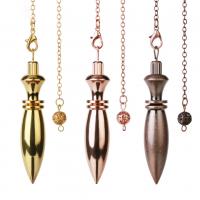 Brass Pendulum, plated, fashion jewelry, more colors for choice, nickel, lead & cadmium free, 13x70mm, Length:Approx 9.64 Inch, Sold By PC