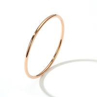 Titanium Steel Bangle Donut Vacuum Ion Plating fashion jewelry & for woman 3mm Sold By PC