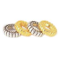Zinek Spacer Beads, Flat Round, á, DIY & různé velikosti pro výběr, více barev na výběr, nikl, olovo a kadmium zdarma, 100PC/Bag, Prodáno By Bag